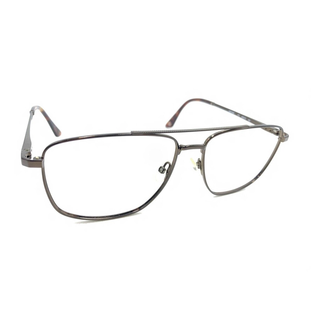 Hackett HEK1205 173 Brown Square Aviator Eyeglasses Frames 60-15 150 Designer